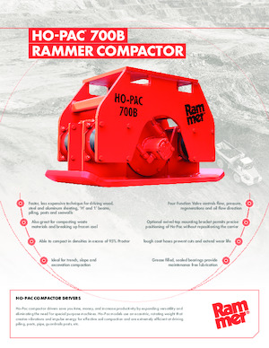 Piastre vibranti montabili Rammer Ho-Pac 700B