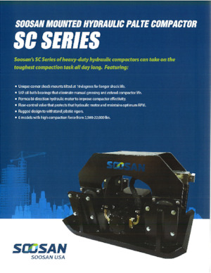 Piastre vibranti montabili Soosan SC 340