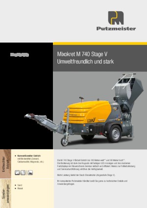 Trasportatori pneumatici Putzmeister M 740 DHBS
