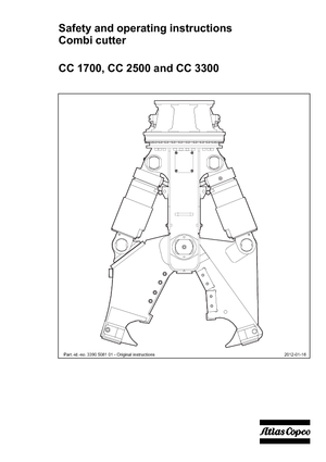 Pinze  idrauliche per calcestruzzo Atlas Copco CC 2500S
