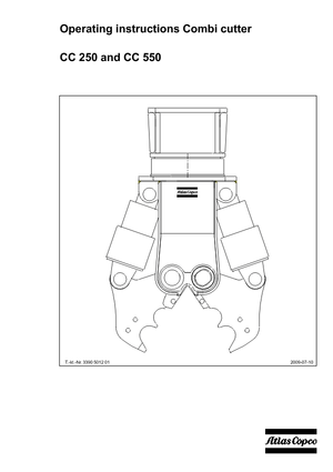Pinze  idrauliche per calcestruzzo Atlas Copco CC 550