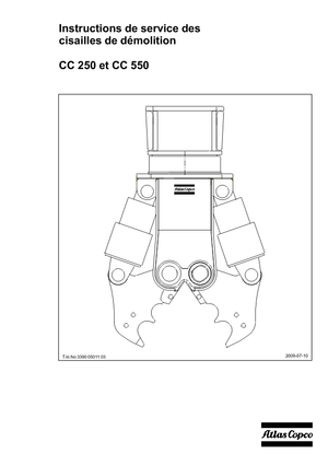 Pinze  idrauliche per calcestruzzo Atlas Copco CC 550