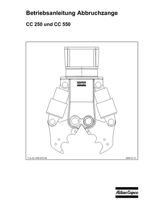 Pinze  idrauliche per calcestruzzo Atlas Copco CC 550