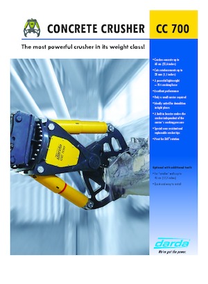 Pinze  idrauliche per calcestruzzo Darda CC700