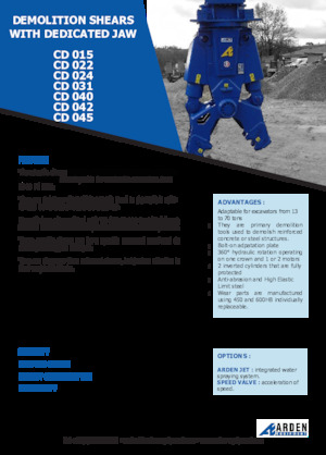 Pinze  idrauliche per calcestruzzo Arden CD022