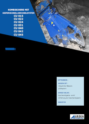 Pinze  idrauliche per calcestruzzo Arden CU015