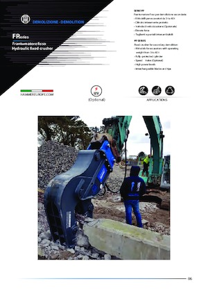 Frantumatori idraulici per calcestruzzo Hammer FP03