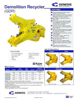 Pinze  idrauliche per calcestruzzo Genesis GDR 300