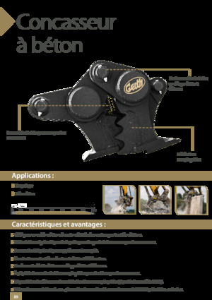 Pinze  idrauliche per calcestruzzo Geith GT80-RJ