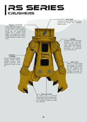 Pinze  idrauliche per calcestruzzo OSA Demolition Equipment RS5000 