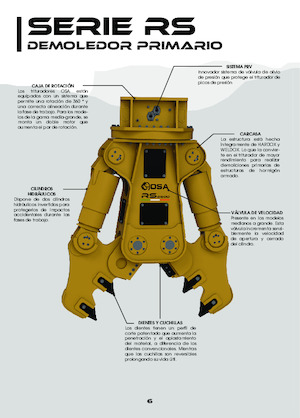 Pinze  idrauliche per calcestruzzo OSA Demolition Equipment RS8000 