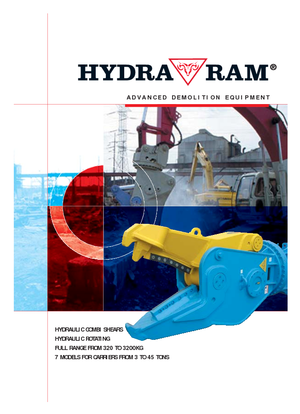 Pinze idrauliche per calcestruzzo ed acciaio Hydra Ram HCS 2000 SV