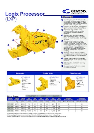Pinza frantumatrice Genesis LXP 500