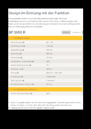 Frantumatori idraulici per calcestruzzo Epiroc BP 1650 R