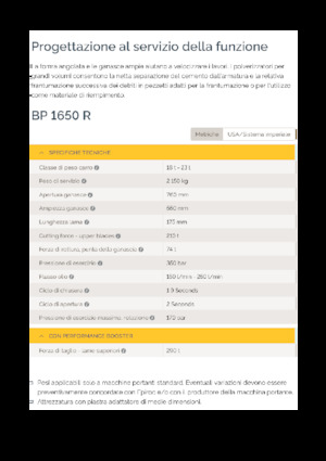 Frantumatori idraulici per calcestruzzo Epiroc BP 1650 R