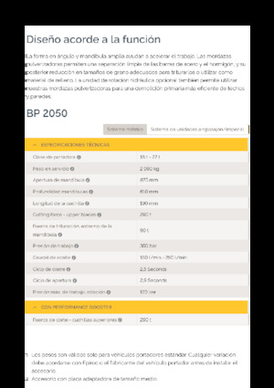Frantumatori idraulici per calcestruzzo Epiroc BP 2050