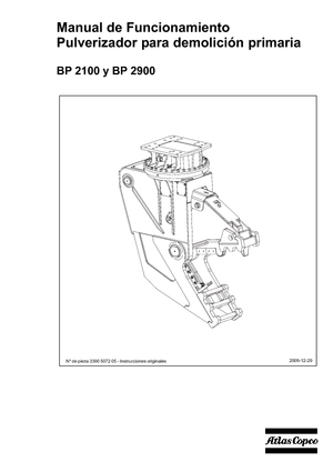 Frantumatori idraulici per calcestruzzo Atlas Copco BP 2900