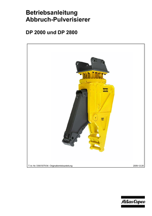 Frantumatori idraulici per calcestruzzo Atlas Copco DP 2800