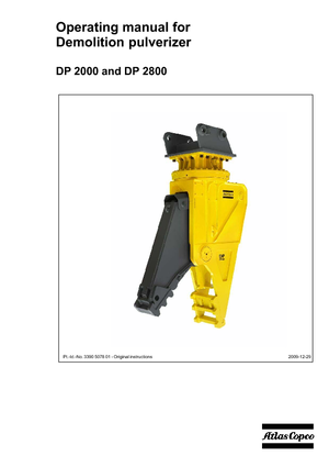 Frantumatori idraulici per calcestruzzo Atlas Copco DP 2800