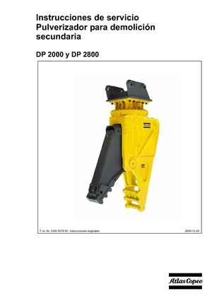 Frantumatori idraulici per calcestruzzo Atlas Copco DP 2800