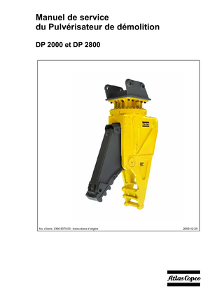 Frantumatori idraulici per calcestruzzo Atlas Copco DP 2800