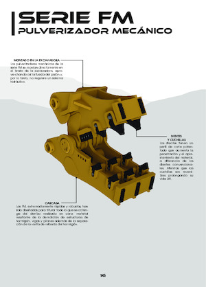 Frantumatori idraulici per calcestruzzo OSA Demolition Equipment FM 25