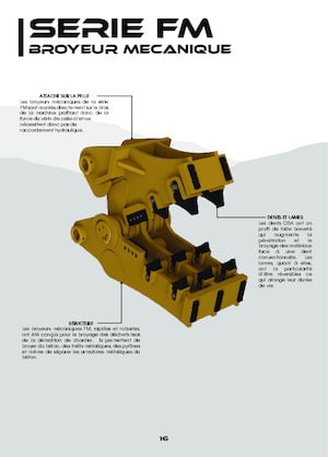 Frantumatori idraulici per calcestruzzo OSA Demolition Equipment FM 40