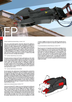 Frantumatori idraulici per calcestruzzo VTN FP24 