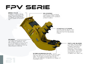 Frantumatori idraulici per calcestruzzo OSA Demolition Equipment FPV 17 