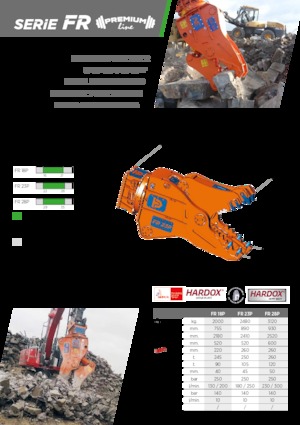 Frantumatori idraulici per calcestruzzo TREVI BENNE FR 18P