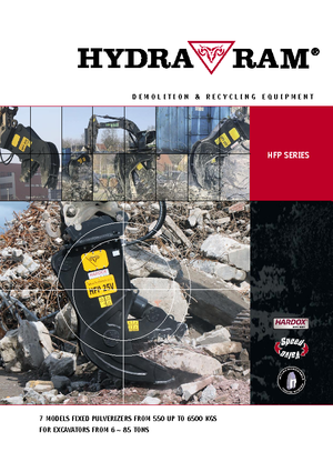 Frantumatori idraulici per calcestruzzo Hydra Ram HFP-25V