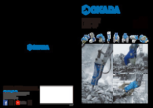 Frantumatori idraulici per calcestruzzo Okada ORC280AV