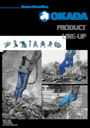 Frantumatori idraulici per calcestruzzo Okada OSC-200PAV 