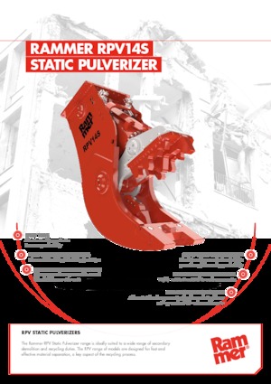 Frantumatori idraulici per calcestruzzo Rammer RPV14S