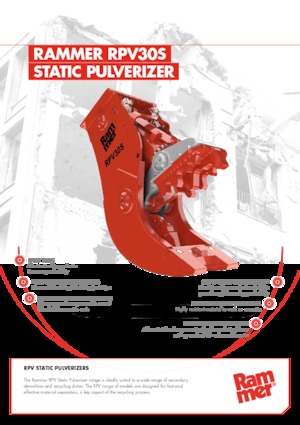 Frantumatori idraulici per calcestruzzo Rammer RPV30S