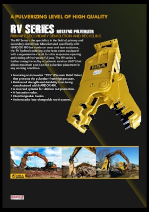 Frantumatori idraulici per calcestruzzo OSA Demolition Equipment RV 110 