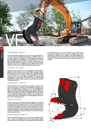 Frantumatori idraulici per calcestruzzo VTN VF27 