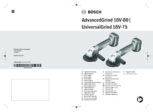 Smerigliatrici angolari a batteria Bosch AdvancedGrind 18V-80