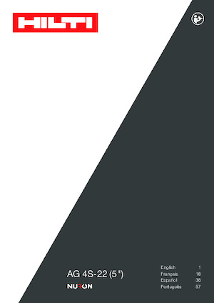 Smerigliatrici angolari a batteria Hilti AG 4S-22