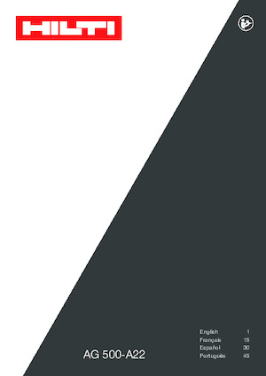 Smerigliatrici angolari a batteria Hilti AG 500-A22 (5'') 