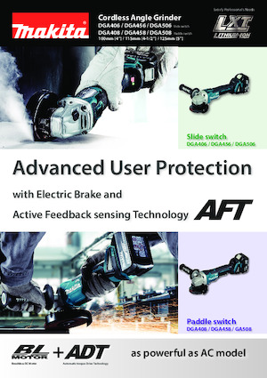 Smerigliatrici angolari a batteria Makita DGA508 