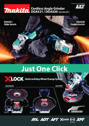 Smerigliatrici angolari a batteria Makita DGA521 