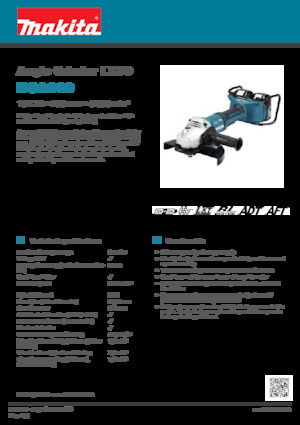 Smerigliatrici angolari a batteria Makita DGA900