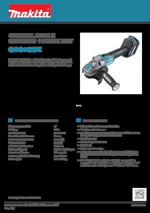 Smerigliatrici angolari a batteria Makita GA040GZ
