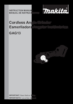 Smerigliatrici angolari a batteria Makita GAG13M1