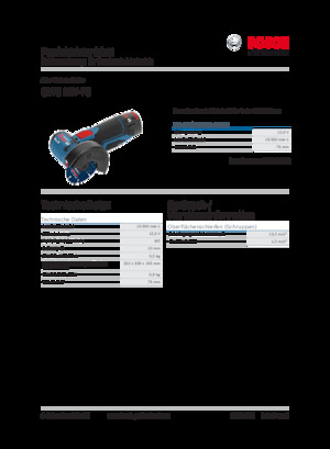 Smerigliatrici angolari a batteria Bosch GWS 12V-76