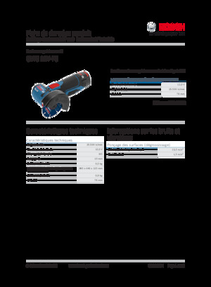 Smerigliatrici angolari a batteria Bosch GWS 12V-76
