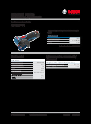 Smerigliatrici angolari a batteria Bosch GWS 12V-76
