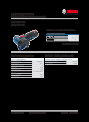 Smerigliatrici angolari a batteria Bosch GWS 12V-76