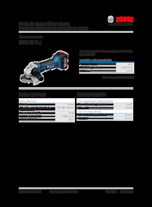 Smerigliatrici angolari a batteria Bosch GWS 18 V-LI
